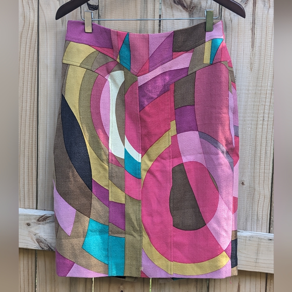 Vintage Y2K Tracy Reese Multicolor Skirt